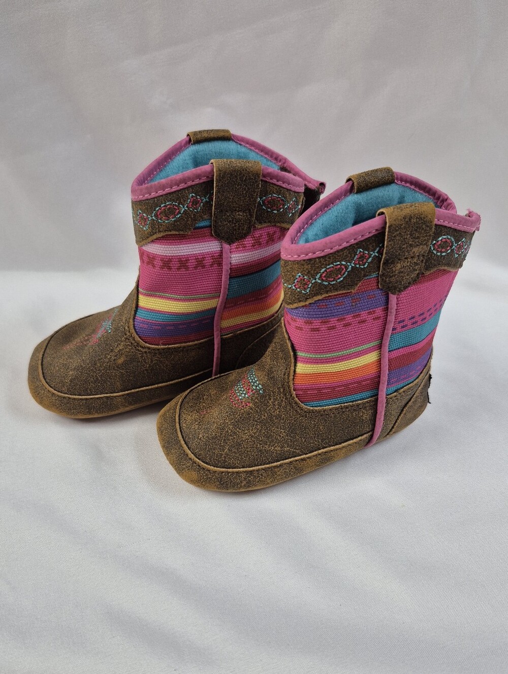 Baby Bucker Twister Camilla Sz Infant Booties Boots Pink Cowboy Girls Western